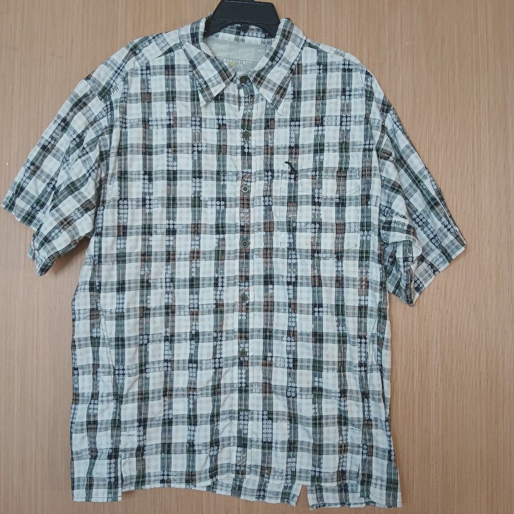 Mountain HardWear Men's X Outdoor Plaid Short Sleeve Button Up Shirt